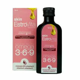 Estrovita Skin Kwasy Omega-3 Płyn Skóra Cera 150 ml - Skotan