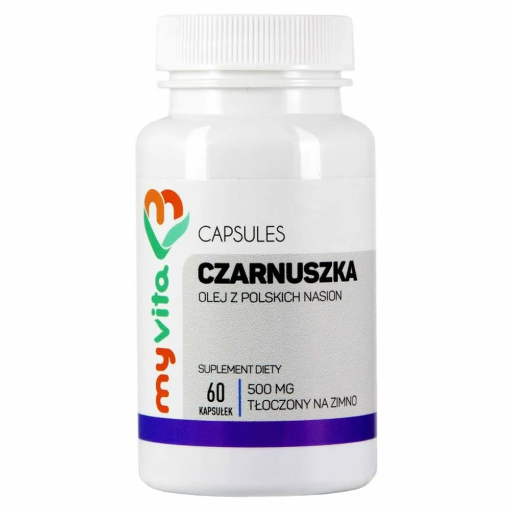 Olej z Czarnuszki 500 mg 60 Kapsułek - MyVita