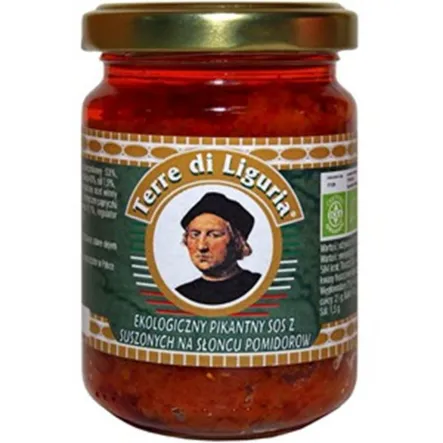 Sos z Suszonych Pomidorów Pikantny Bio 135 g - Terre Di Liguria