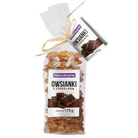 Ciastka Owsianki z Czekoladą 175 g - NaturAvena 