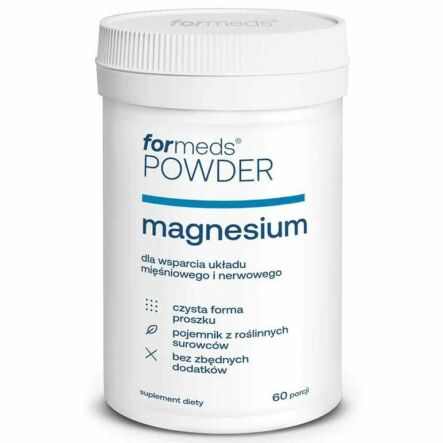MAGNESIUM Cytrynian Magnezu w Proszku 55,8 g - Formeds