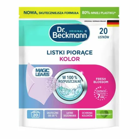 Listki Piorące Rozpuszczalne Magic Leaves Kolor 20 Sztuk - Dr. Beckmann
