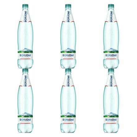 6 x Naturalna Woda Mineralna Naturalnie Wysoko Nasycona CO2 Wysoko Zmineralizowana PET 1 l - Borjomi