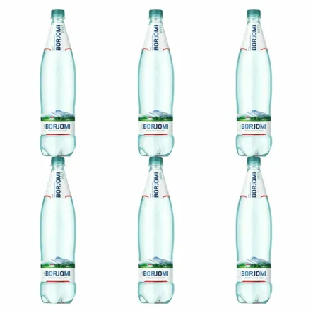 6 x Naturalna Woda Mineralna Naturalnie Wysoko Nasycona CO2 Wysoko Zmineralizowana PET 1 l - Borjomi