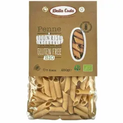 Makaron Ryżowy Razowy Penne Bezglutenowy Bio 250 g - Dalla Costa
