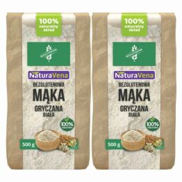 2 x Mąka Gryczana Biała Bezglutenowa 500 g - NaturAvena