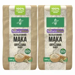 2 x Mąka Gryczana Biała Bezglutenowa 500 g - NaturAvena