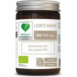 Lion's Mane Bio 500 mg 50 Kapsułek - BeOrganic