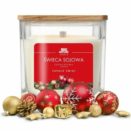 Świeca Sojowa ZAPACH ŚWIĄT 205 g - Big Nature