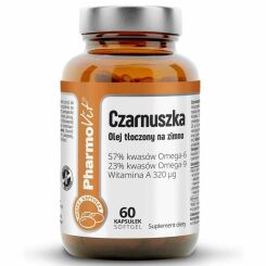 Czarnuszka Olej Tłoczony na Zimno 60 kapsułek - Pharmovit