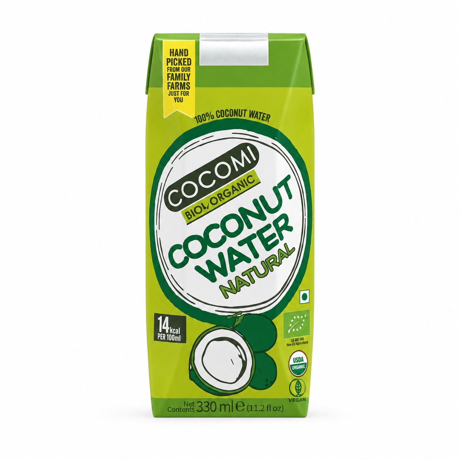 Woda Kokosowa Naturalna UHT Bio 330 ml - Cocomi
