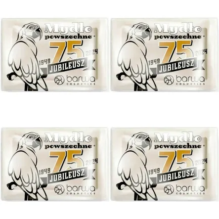 4 x Polskie Szare Mydło Powszechne Naturalne Roślinne 200 g - Barwa