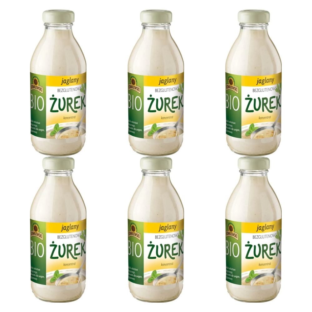 6 x Żurek Jaglany Bezglutenowy Koncentrat Bio 320 Ml -  Kowalewski