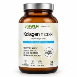 Kolagen Morski w Proszku z Witaminą C i Probiotykiem 225 g - Biowen