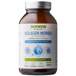 Kolagen Morski 3x Peptydy w Proszku 225 g - Biowen