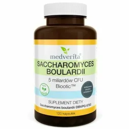 Probiotyk Saccharomyces Boulardii 120 Kapsułek - Medverita