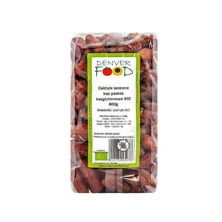 Daktyle Suszone Bez Pestek Bezglutenowe Bio 800 g Denver - Wyprzedaż