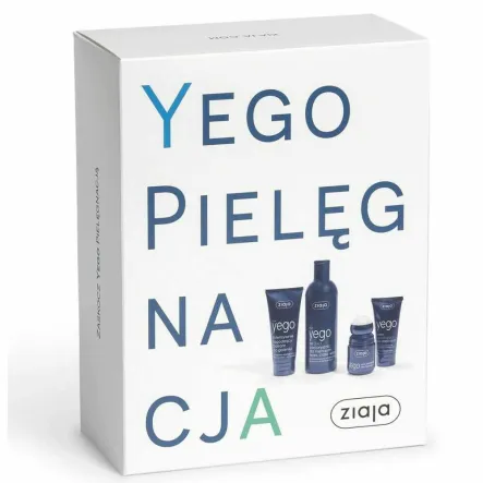 Zestaw Kosmetyków YEGO (Krem Nawilżający 50 ml+ Balsam po Goleniu 75 ml+ Antyperspirant 60 ml+ Żel 3w1 300 ml) - Ziaja