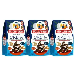 3 x Ciastka ORE-ty Bezglutenowe Bez Dodatku Cukru 100 g - Malu Food