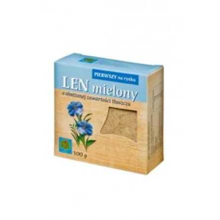 Len Mielony Mielone Nasiona Lnu Siemię Lniane 100 g - Kubara