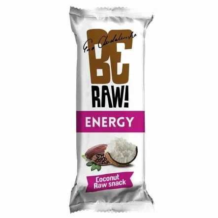 BeRaw Baton Energy Coconut 40 g - Purella