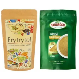 Erytrytol 500 g - Simpatiko + Płatki Drożdżowe Nieaktywne 250 g Targroch