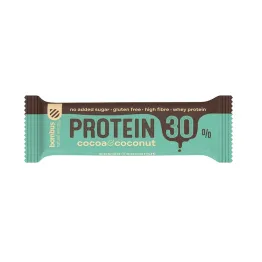 Baton Protein 30% Kakao- Kokos Bezglutenowy 50 g Bombus - Przecena Krótka Data Minimalnej Trwałości
