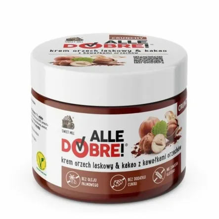 Alle Dobre Krem z Orzechów Laskowych i Kakao 250 g - Sweet Mill