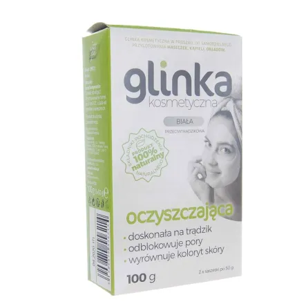 Krymska Oczyszczająca Glinka Biała 100 g Biomika 