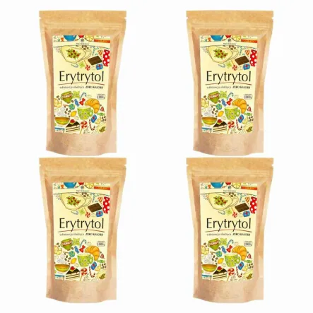 Zestaw 4 x Erytrytol 1000 g - Pięć Przemian 
