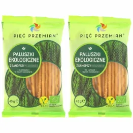 2 x Paluszki z Samopszy Pełnoziarniste Bio 45 g - Pięć Przemian