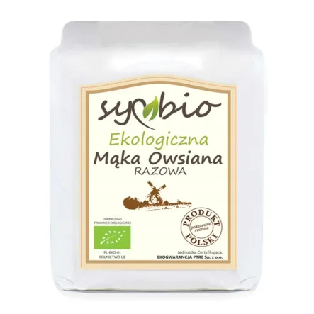 Mąka Owsiana Razowa Eko 500 g - Symbio