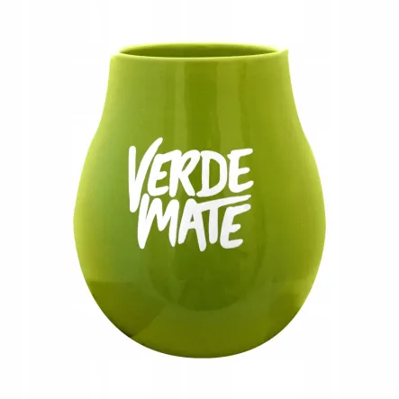 Tykwa Ceramiczna Zielona z Logo Verde Mate 300 ml
