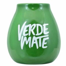 Tykwa Ceramiczna Zielona z Logo Verde Mate 300 ml