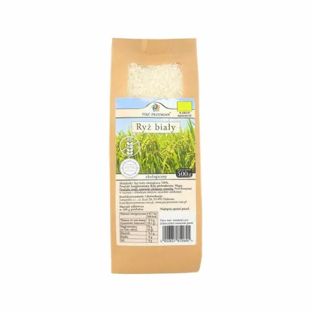 Ryż Biały Bezglutenowy Bio 500 g - Simpatiko - Przecena Krótka Data Minimalnej Trwałości