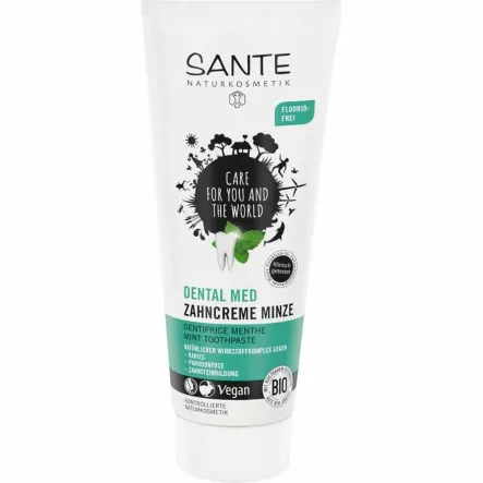 Pasta Do Zębów Miętowa Bez Fluoru Eco 75 ml - Sante