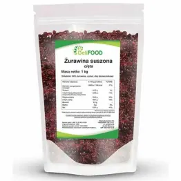Żurawina Suszona Cięta 1 kg  - DeliFood (data: 31.05.2026)