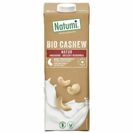 Napój z Orzechów Nerkowca Bez Dodatku Cukru Bio 1 L - Natumi