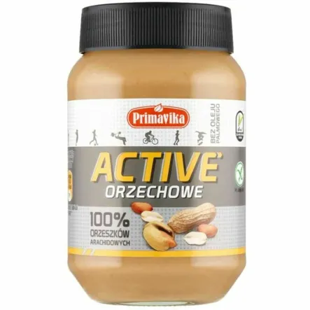 Pasta Orzechowa Active 100% Orzeszków Arachidowych 470 g - Primavika