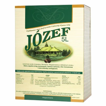Woda Lecznicza 5 l JÓZEF - Uzdrowisko Wysowa