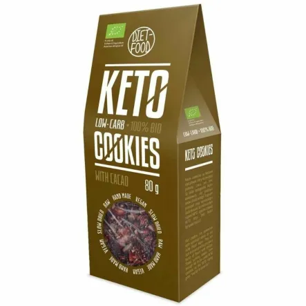 Ciasteczka Keto z Kakao Bio 80 g - Diet-Food