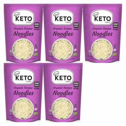 5 x Makaron Keto (Konjac Typu Noodle do Woka) Bio 270 g - Keto Chef