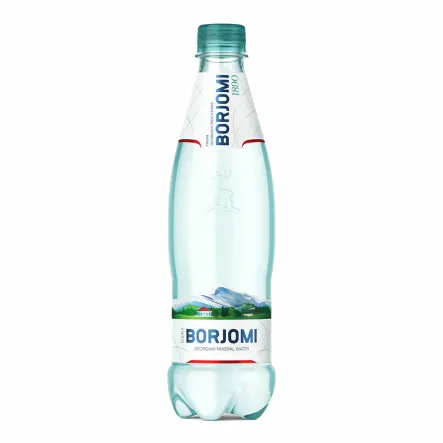 Naturalna Woda Mineralna Naturalnie Wysoko Nasycona CO2 Wysoko Zmineralizowana PET 500 ml - Borjomi (data: 08.02.2026)