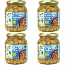 4 x Ciecierzyca w Zalewie w Słoiku Bio 350 g (230 g) - Bio Planet