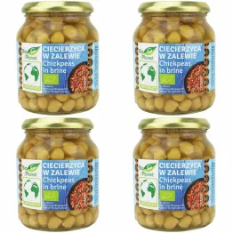 4 x Ciecierzyca w Zalewie w Słoiku Bio 350 g (230 g) - Bio Planet