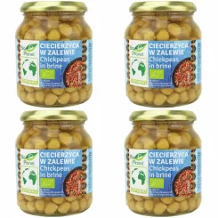 4 x Ciecierzyca w Zalewie w Słoiku Bio 350 g (230 g) - Bio Planet