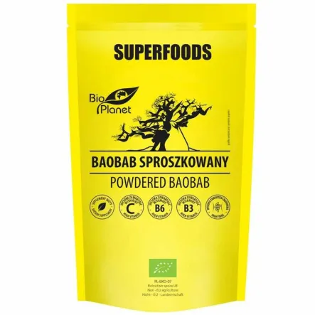 Baobab Sproszkowany Bio 150 g - Bio Planet