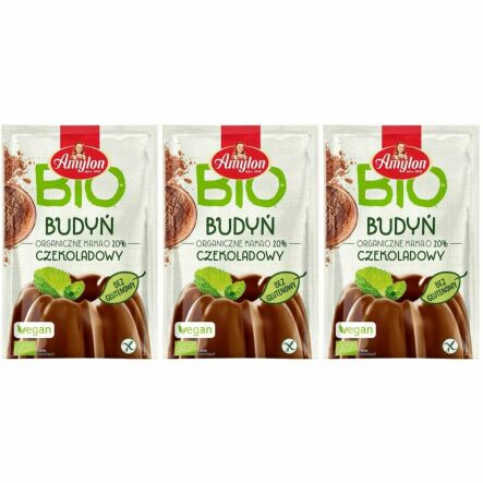 3 x Budyń Czekoladowy Bezglutenowy Bio 40 g - Amylon