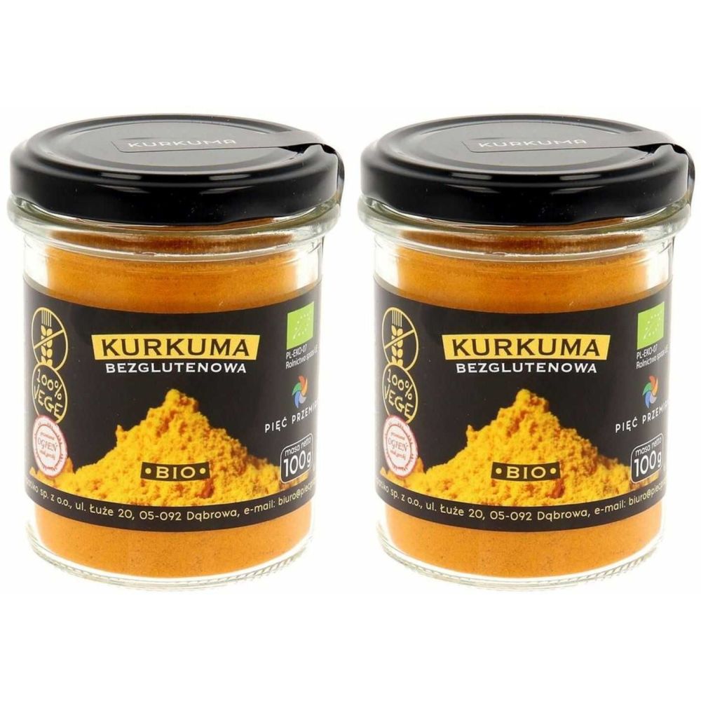 2 x  Kurkuma Bezglutenowa BIO 100 g - Pięć Przemian