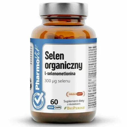 Selen Organiczny L-selenometionina 60 Kapsułek - Pharmovit